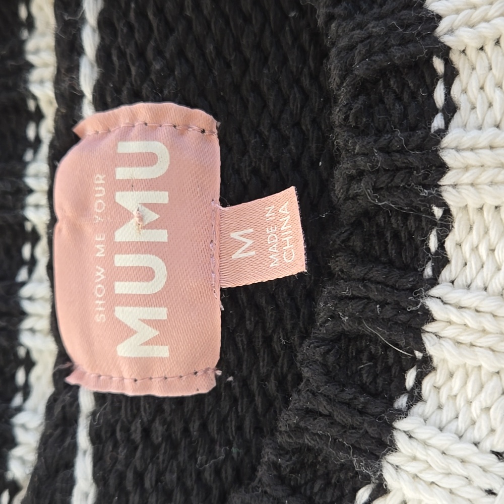 Show Me Your MuMu SKI Sweater Size Medium Oversized - Picture 4 of 8